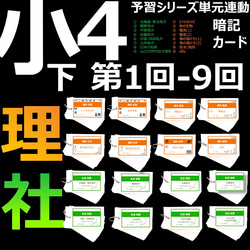 中学受験 暗記カード【4年生向け 理科 上 生物セット】 組分けテスト