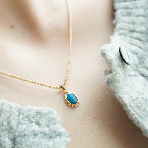 【フォロー割】オパール　K18 ネックレストップ　おまけ付き フォロー割】オパール K18 ネックレストップ おまけ付き