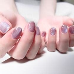 うる艶♡パープルニュアンスネイル ネイルチップ（つけ爪） ryuka