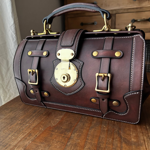 送料無料】 本革 革鞄 ミニ ダレスバッグ 2wayバッグ ALMA（アルマ