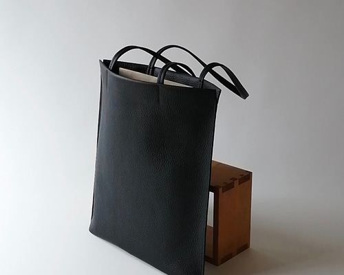 【 値下げします！】BURBERRY トートバッグ 本革 A4 角2封筒収納可 ほぼフラットな本革トートバッグ／A4・角2封筒対応【受注製作