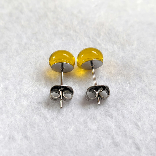 No.27 1点限定 ガラスナギット ステンレスピアス ピアス（スタッド 