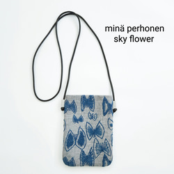 ミナペルホネン スカイフラワー スマホショルダー ポシェット