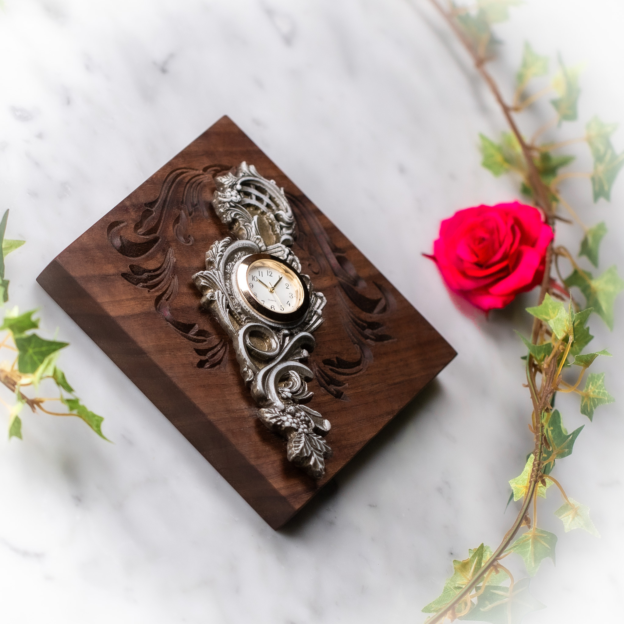 【ロココ・バロック調】ロカイユ彫刻時計