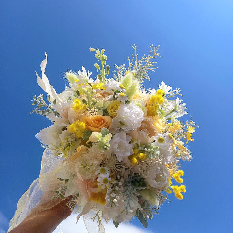 ♡受注対応♡クラッチブーケ ウェディングブーケ専門店リースブーケブートニアリボンブーケフープブーケ花冠オーダー承ります