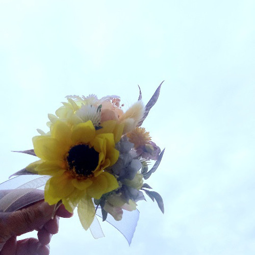確認画像 ウエディングブーケ♡花かんむり♡リストブーケ ♡受注対応♡ひまわり花かんむり ウェディングブーケ専門店