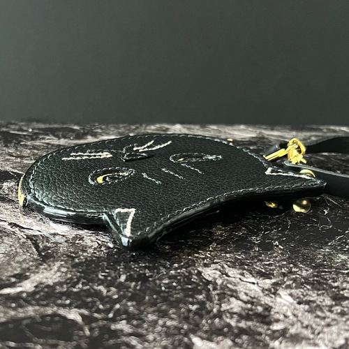 ANTEPRIMA 猫耳型 ブラック コインケース ネコ型 コインケース