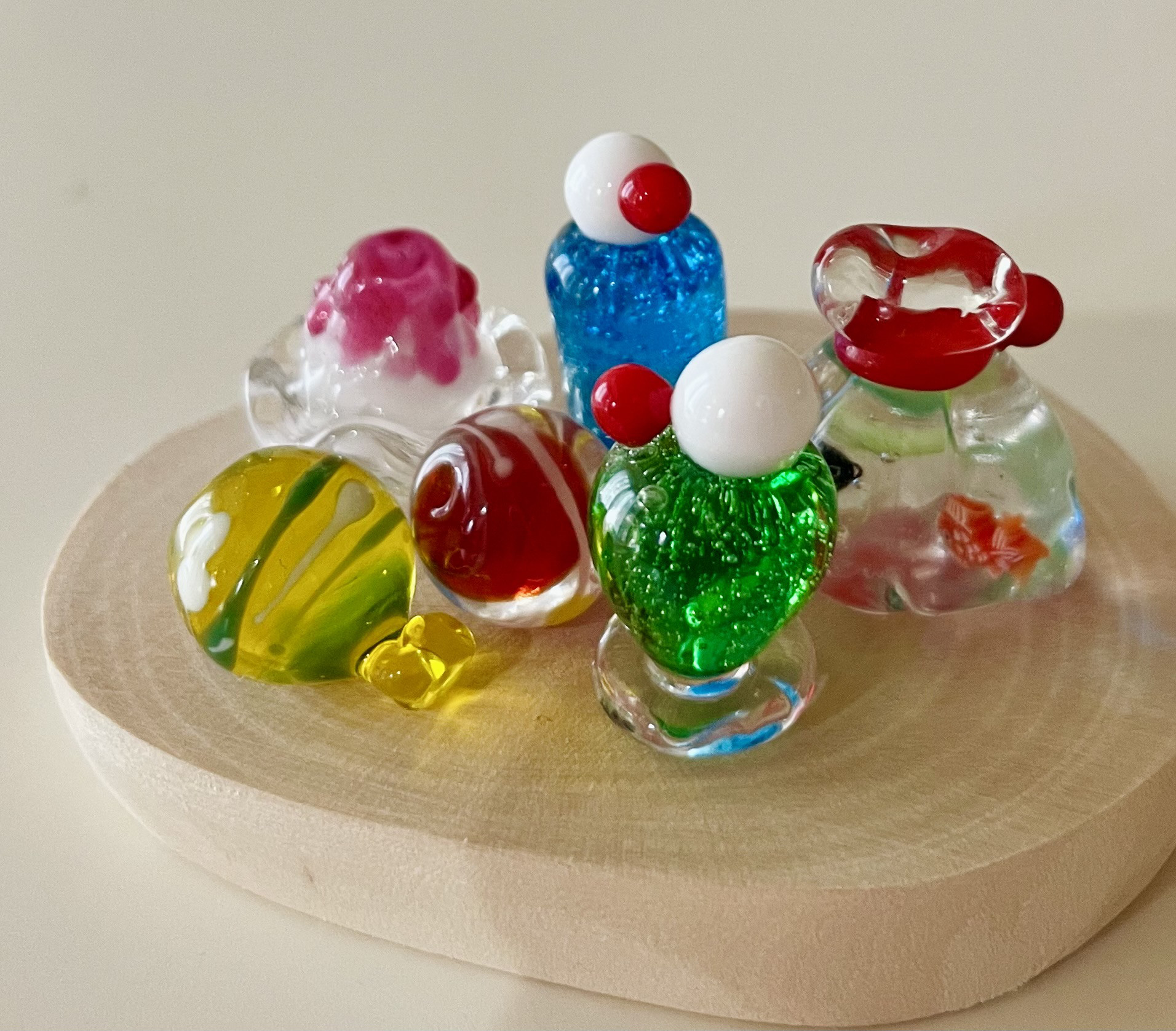 ちいちゃな鯉のぼりガラス 小作り