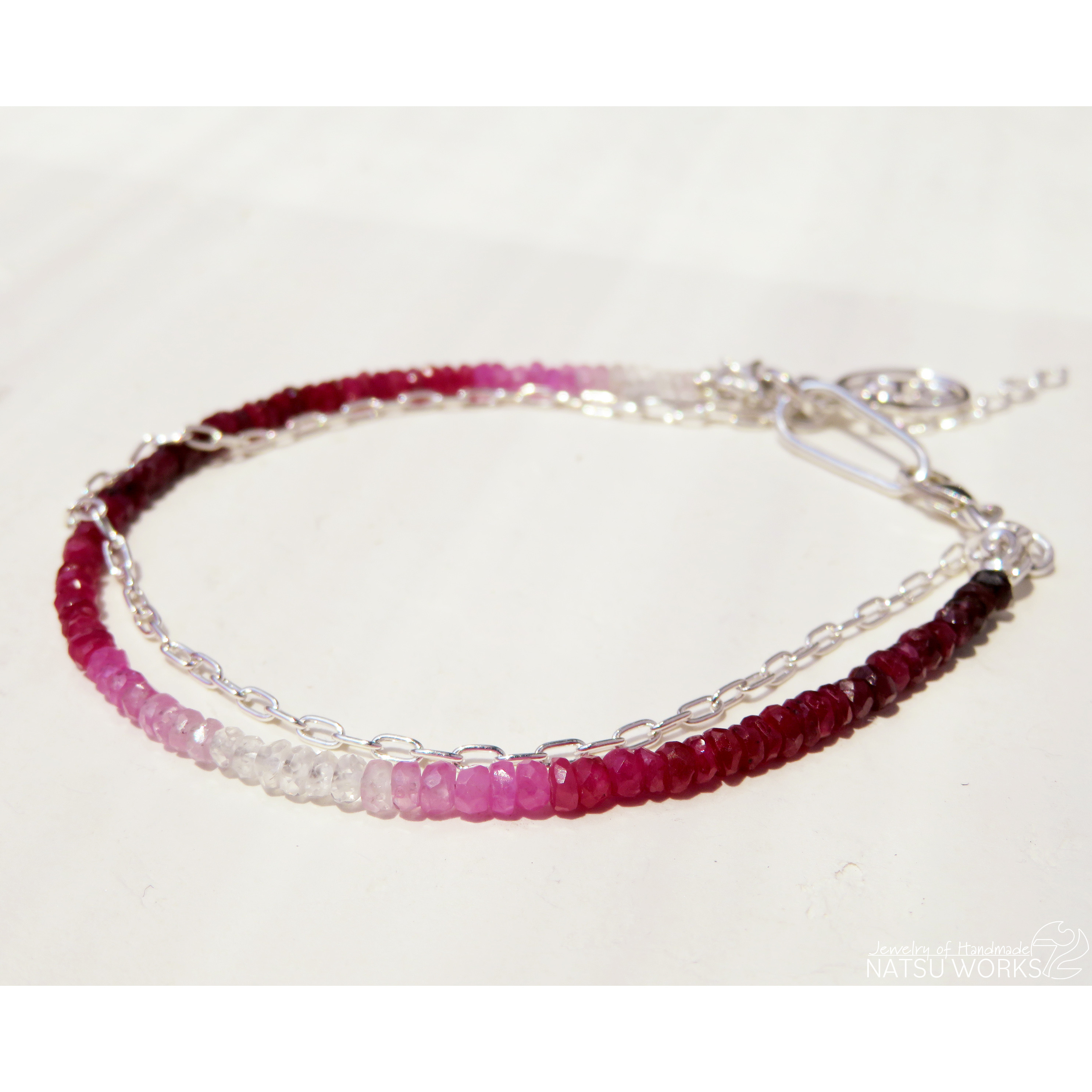 ルビー・ビーズ ブレスレット ll / Ruby Beads Bracelets