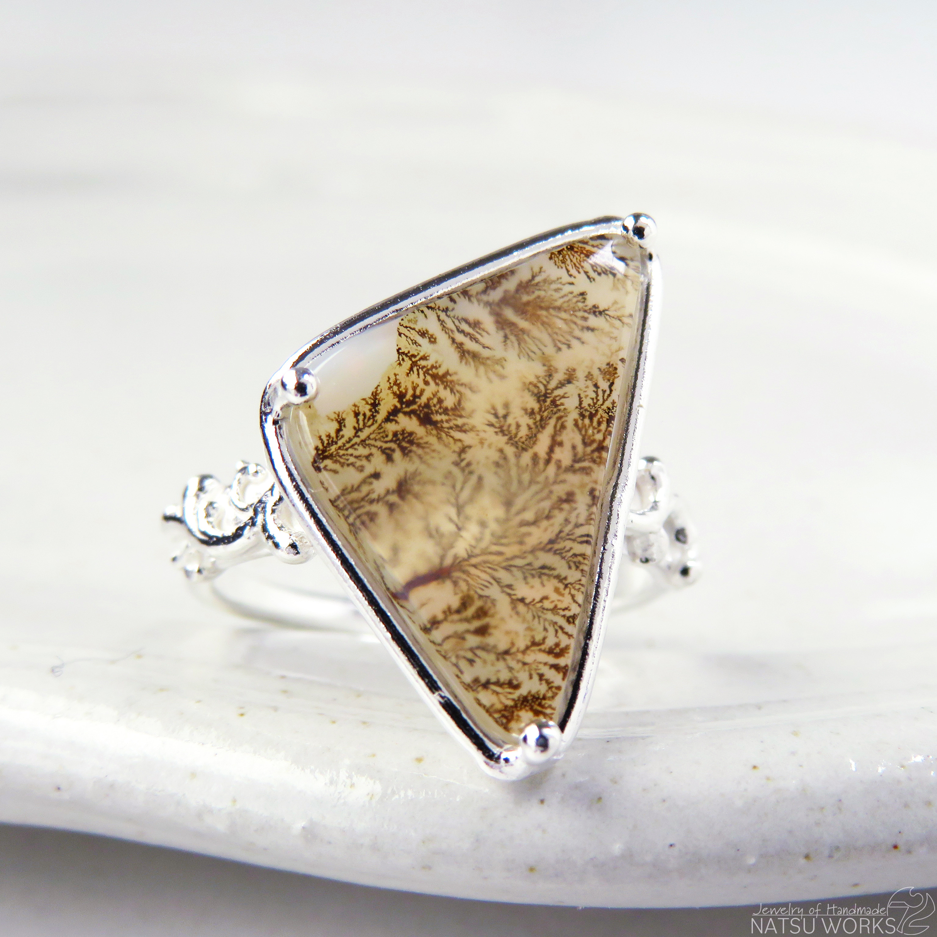デンドリティック アゲート リング / Dendritic Agate Ring d4