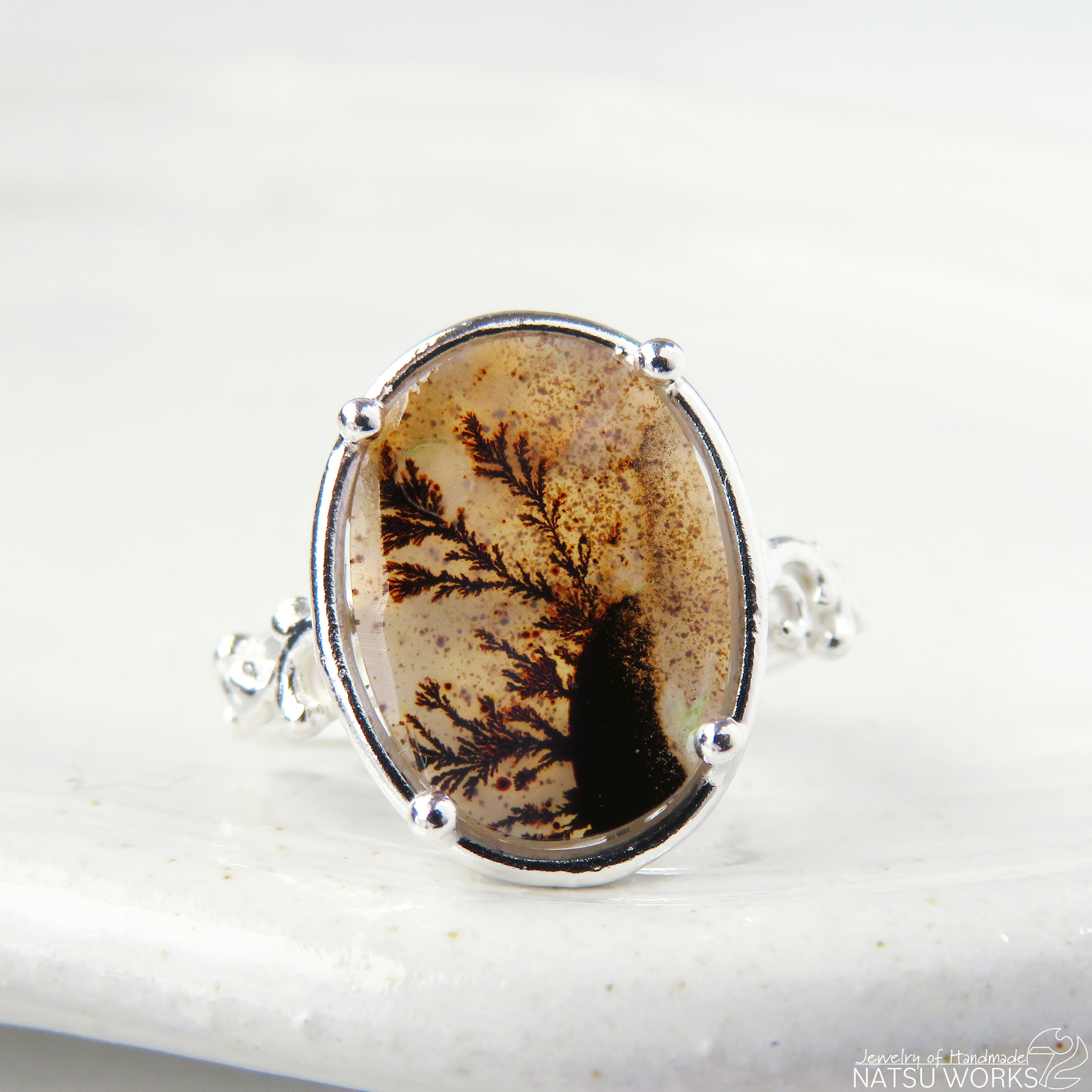 デンドリティック アゲート リング / Dendritic Agate Ring d6