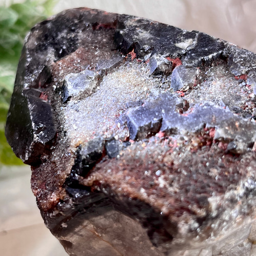 エッチドクォーツ✨ モリオン黒水晶原石ラフストーン 蝕像水晶