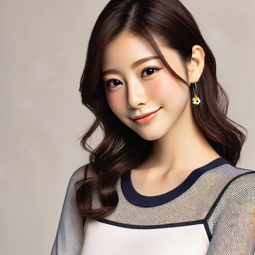 サッカーボール ピアス ボールの大きさ約1.5センチ グッズ セット