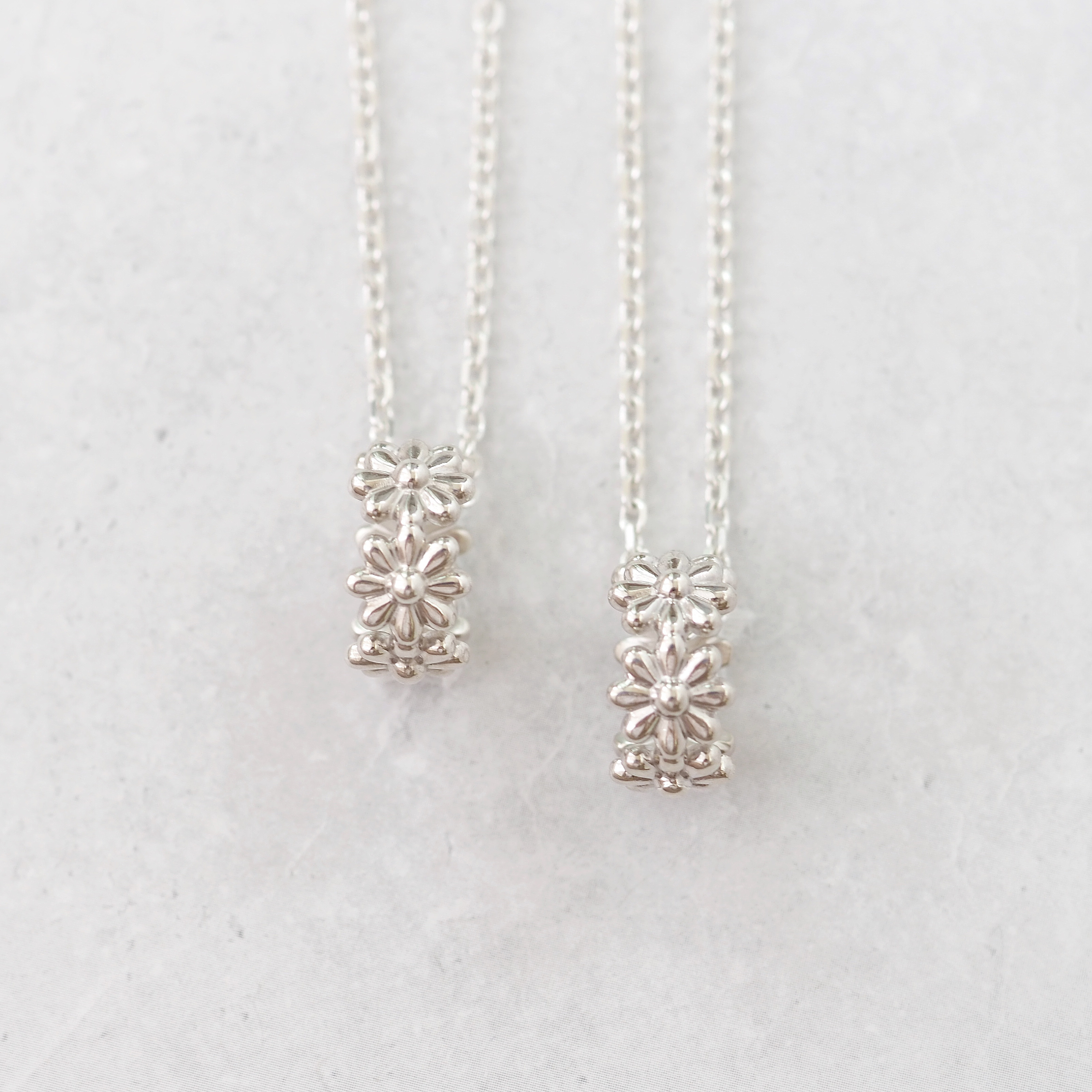 flower ring ネックレス