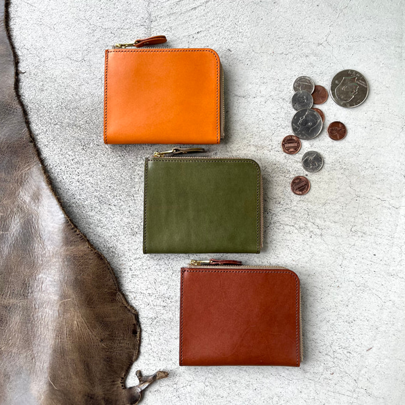 L字ファスナー ミニ財布 栃木レザー TYPE【B】 その他ミニ財布