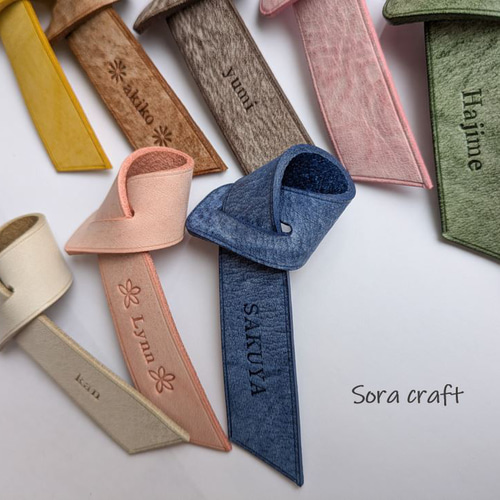 本革ハンドメイド　ショルダーバッグ　バッグチャーム　フルオーダー専用 イタリアンレザーのバッグチャーム☆全18色☆ バッグチャーム Sora