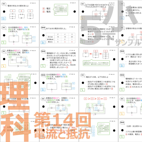中学受験 暗記カード【5年下 社会・理科11-14回】 組分けテスト