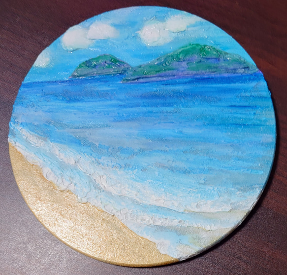 テクスチャーアート アクリル画 海 絵画 このりん 通販 17994006