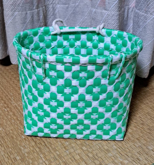 PPバンドかご(ベルト通し付き はけご 小)収穫かご、プラカゴ