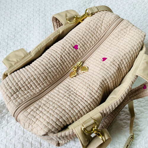 Lサイズ mini heart 2wayマザーズバッグ ヌビバッグ ショルダー
