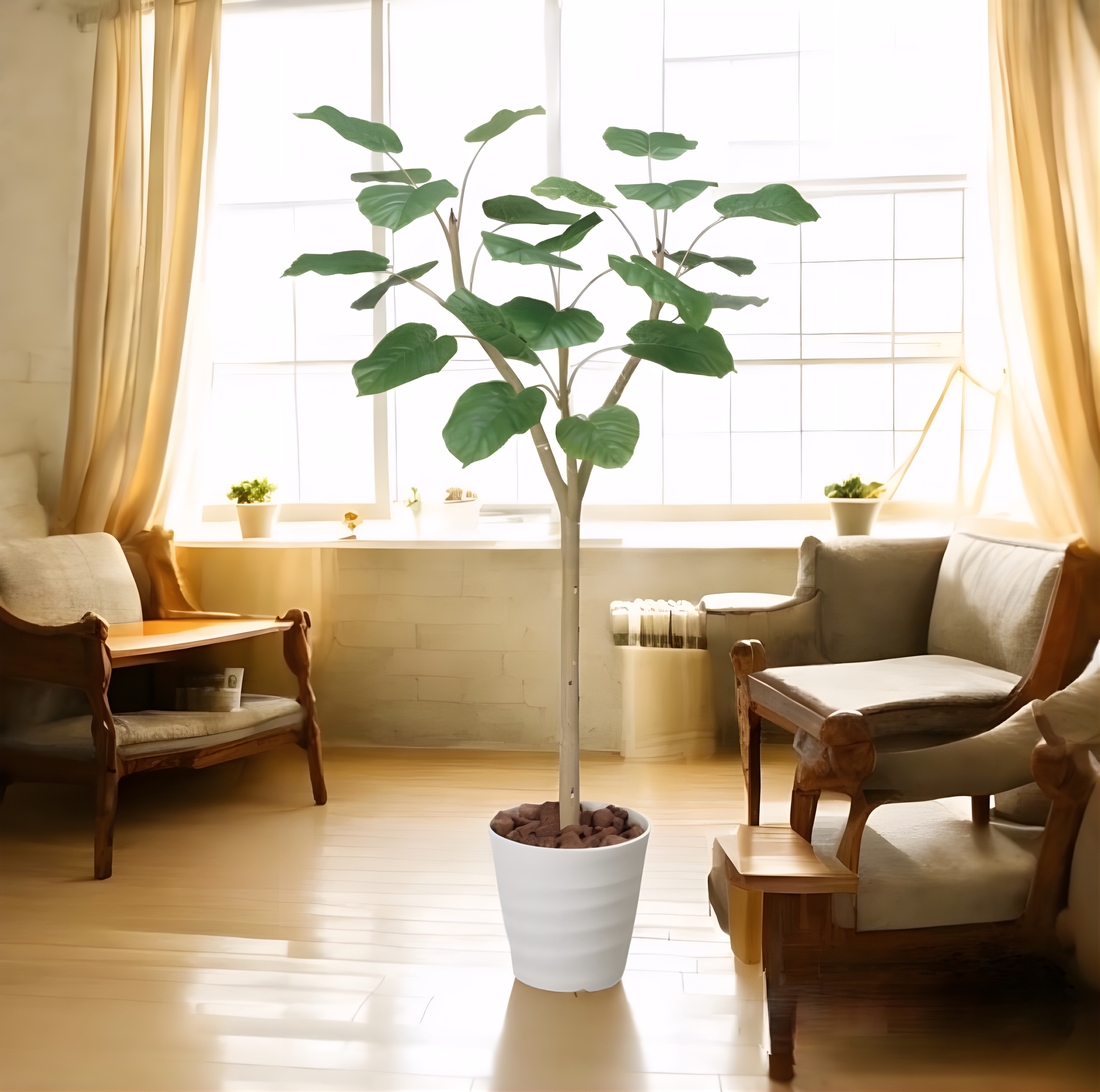 光触媒　人工観葉植物　ウォールグリーン　フェイクグリーン　ウンベラータ1.55