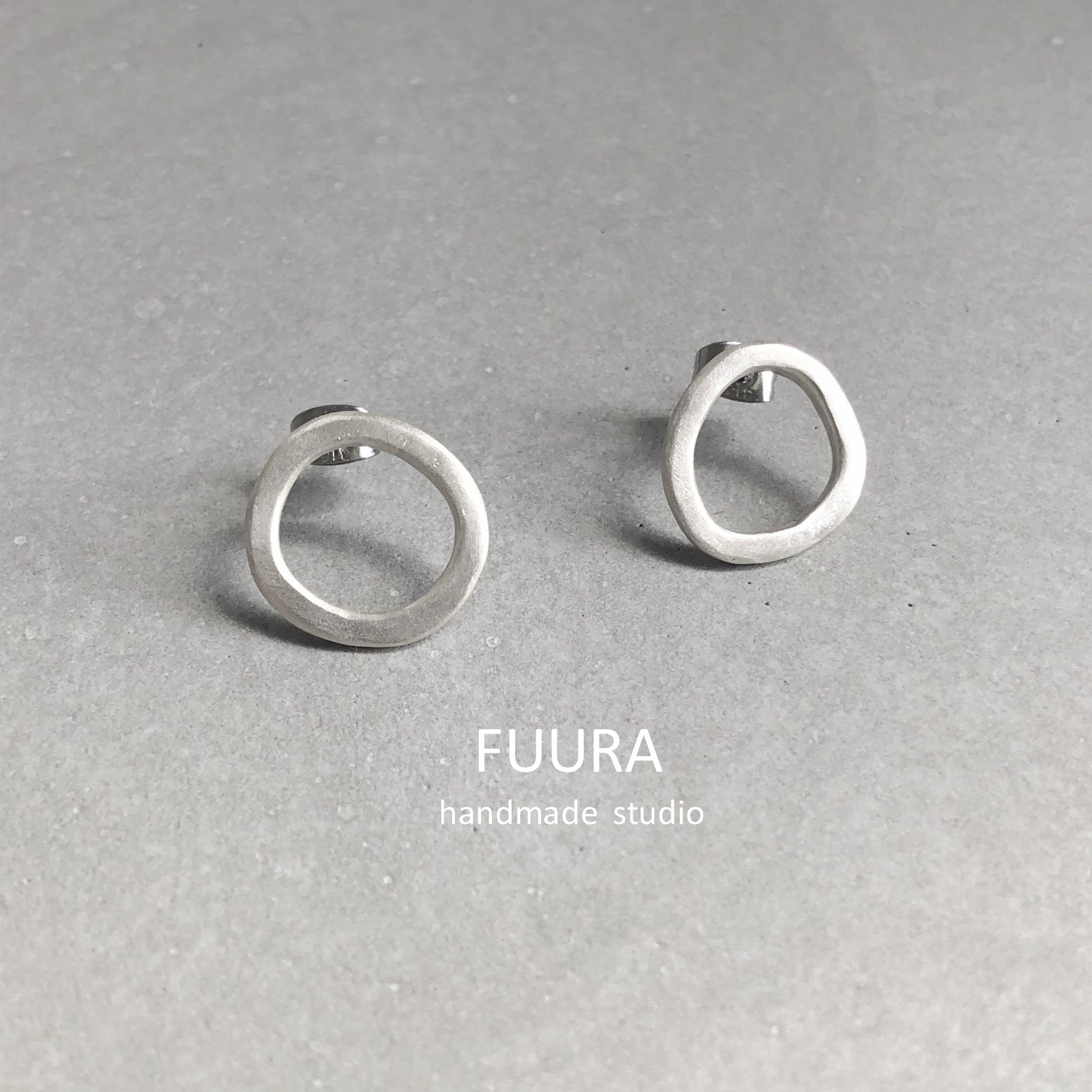 circle pierce silver/シルバー/ピアス/円形/シンプル