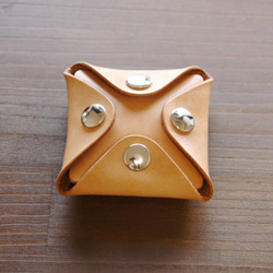 レザー・フェザー・ネックレス （大＆中）右向き 昭南皮革 タンニン