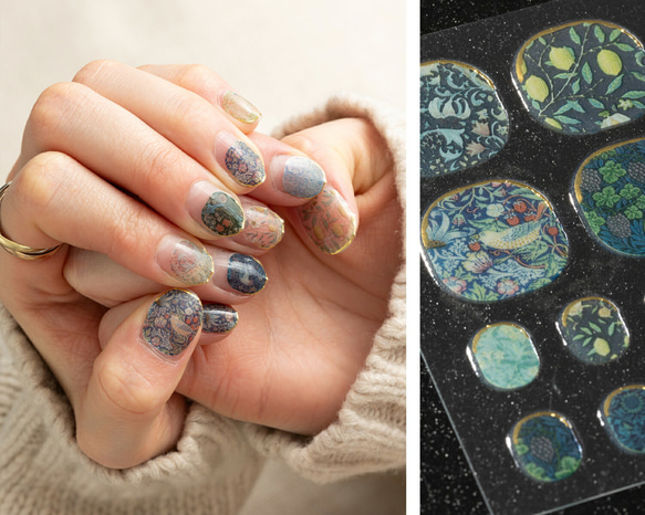 Jubilee 【ネイル両手×2枚セット】ネイルシールシート キャット アート 花  jubileenail001 19枚目の画像