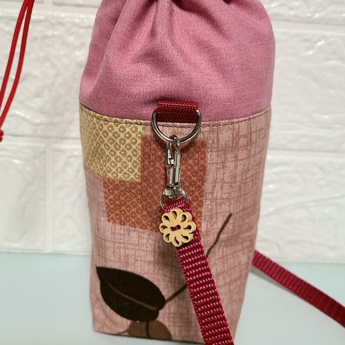 ハンドメイド ペットボトルカバー500ml ペットボトルホルダー 和柄花柄