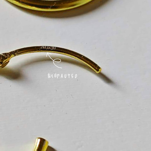 K18金(750)フープピアス 両耳用 18K（両耳）k18YGk18WG k18PG AU750 18金フープピアスK18ピアス