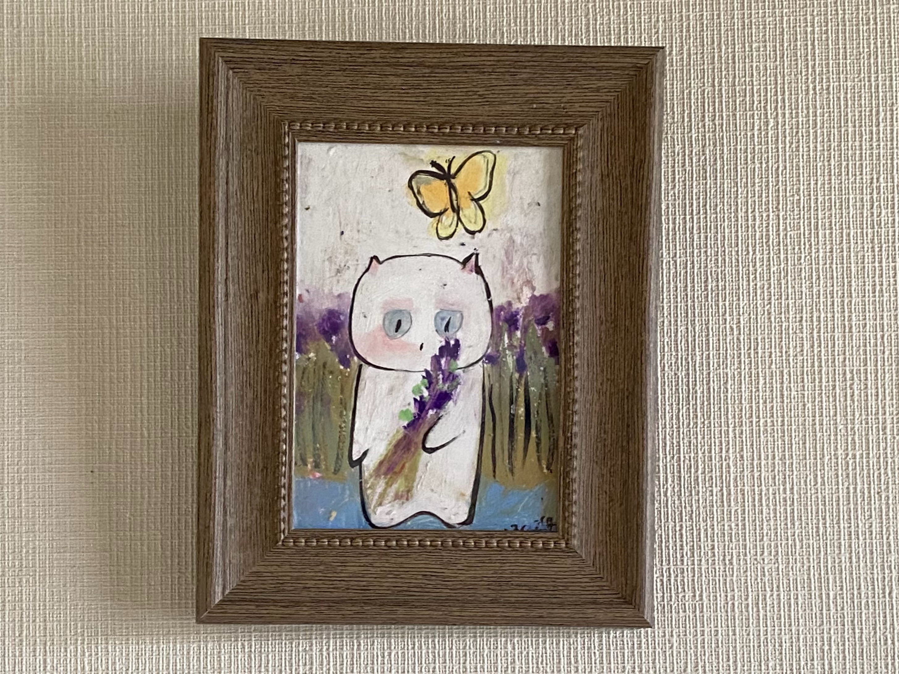 A4サイズ 色鉛筆 古き 抽象画 A4サイズ 色鉛筆 古き 抽象画