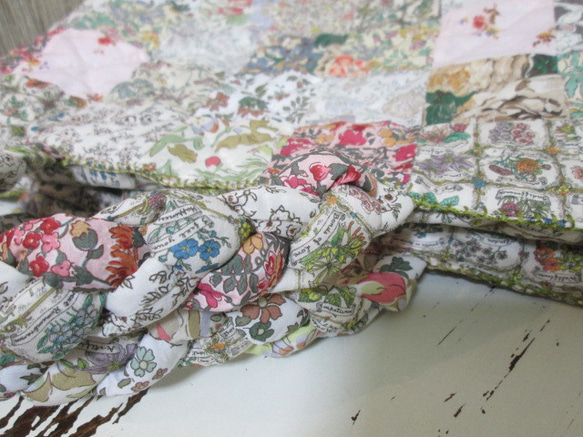 リバティ タナローン生地使用 ハンドメイド パッチワークワンピース 崩せる 