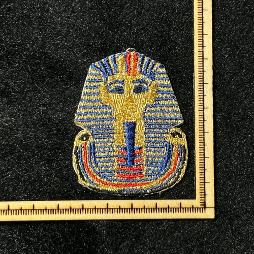 ☆刺繍シール☆ツタンカーメン☆古代エジプト第18王朝ファラオ 小さ目