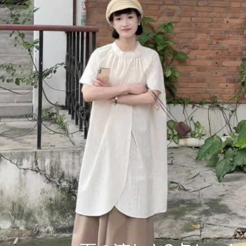 上着+キュロットパンツを組み合わせた服装 ， 簡単な， 日常の通勤