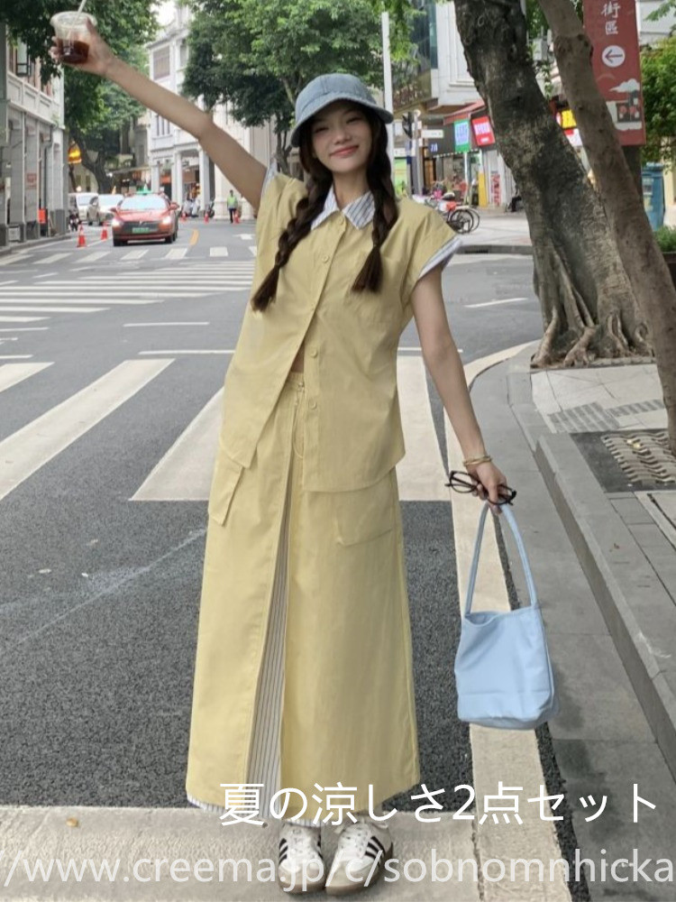 上着+キュロットパンツを組み合わせた服装 ， 簡単な， 日常の通勤，夏服に小太りmmのスーツを合わせて学院風日系減齢カジ