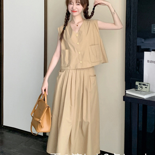 上着+キュロットパンツを組み合わせた服装 ， 簡単な， #足長効果