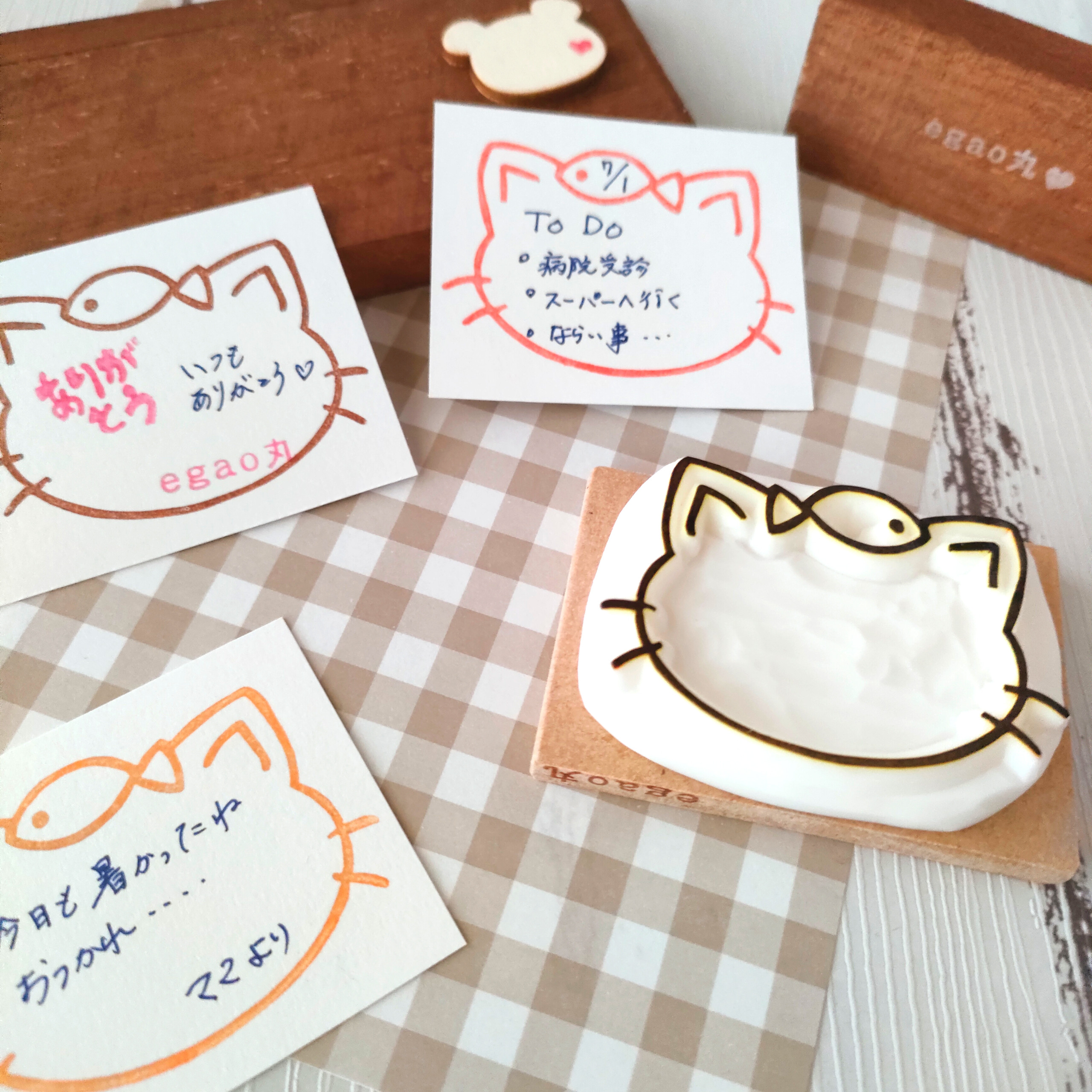 消しゴムはんこ※ネコちゃん※ 子猫のにけちゃん・消しゴムはんこ | iichi 日々の暮らしを