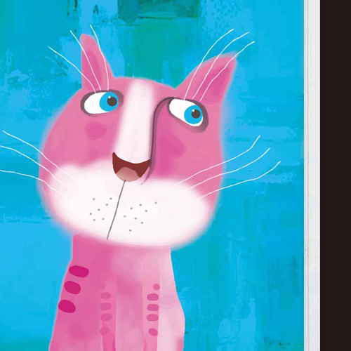 コミカルなネコ 猫 イラスト ポスター A4 A3 A2 A1 アート アート