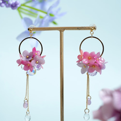 紫陽花2wayピアス/イヤリング 7枚目の画像