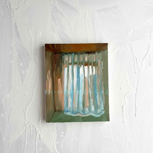 22×27㎝「部屋の中8」油彩画・原画・F3