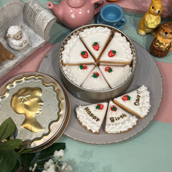 ケーキ缶＊アイシングクッキー缶＊お誕生日やお祝い、おもたせも‼︎ 1枚目の画像