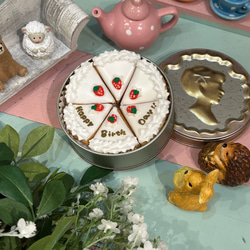 ケーキ缶＊アイシングクッキー缶＊お誕生日やお祝い、おもたせも‼︎ 2枚目の画像