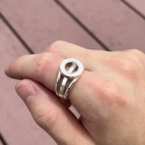 シルバー950 シルバーアクセサリー リング メンズ 【true】 12〜26号 B
