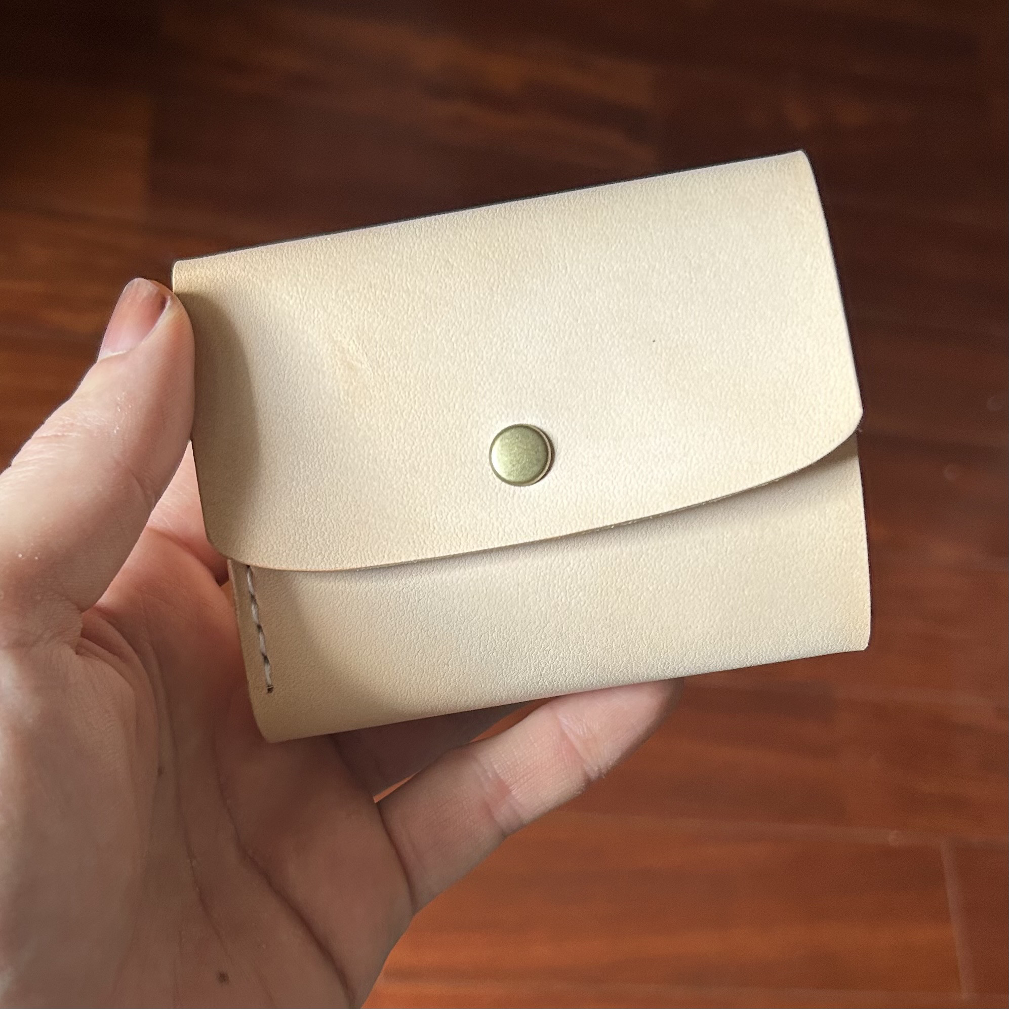 【 訳あり値引き 】 ミニ財布 （ ナチュラル）【 イタリアンレザー 】 訳あり値引き 】 ミニ財布 （ ナチュラル）【 イタリアンレザー 】