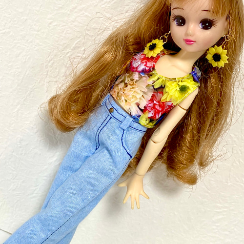 リカちゃん夏トップス その他人形 kiki202402【土日雨天発送不可