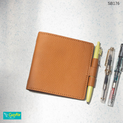 【M5スクエア】システム手帳　イタリアンレザー　ハンドメイド M5スクエア】優しい色のM5スクエアシステム手帳 - Raponte