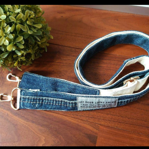 No.483【DENIM Remake SHOLDER❤️】デニムリメイクショルダー紐  