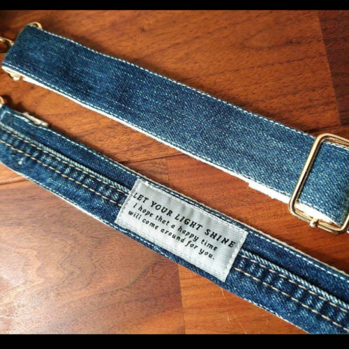 No.483【DENIM Remake SHOLDER❤️】デニムリメイクショルダー紐  