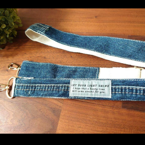 No.483【DENIM Remake SHOLDER❤️】デニムリメイクショルダー紐  