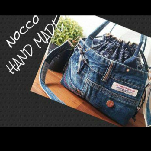 No.483【DENIM Remake SHOLDER❤️】デニムリメイクショルダー紐  